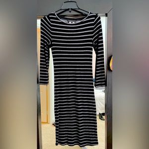 BCBG Striped Midi Dress